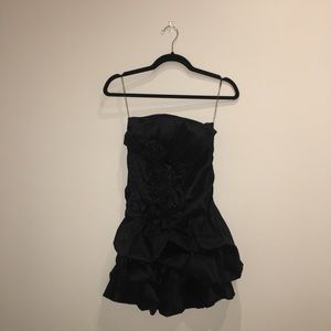 Strapless Satin Cocktail Dress (S)